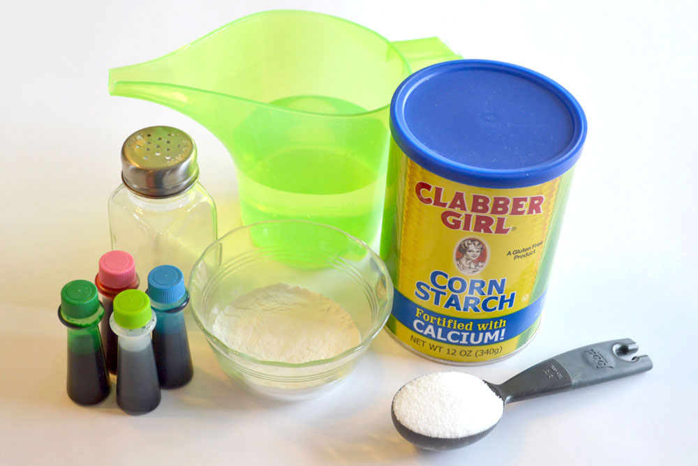 DIY homemade finger paint cornstarch recipe