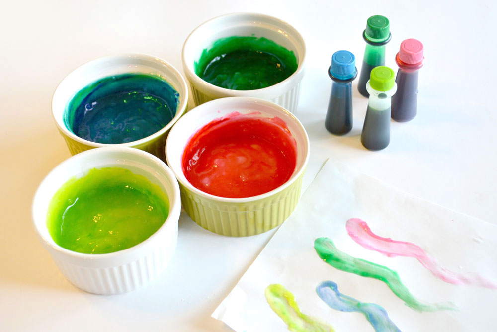 DIY finger painting activity for kids