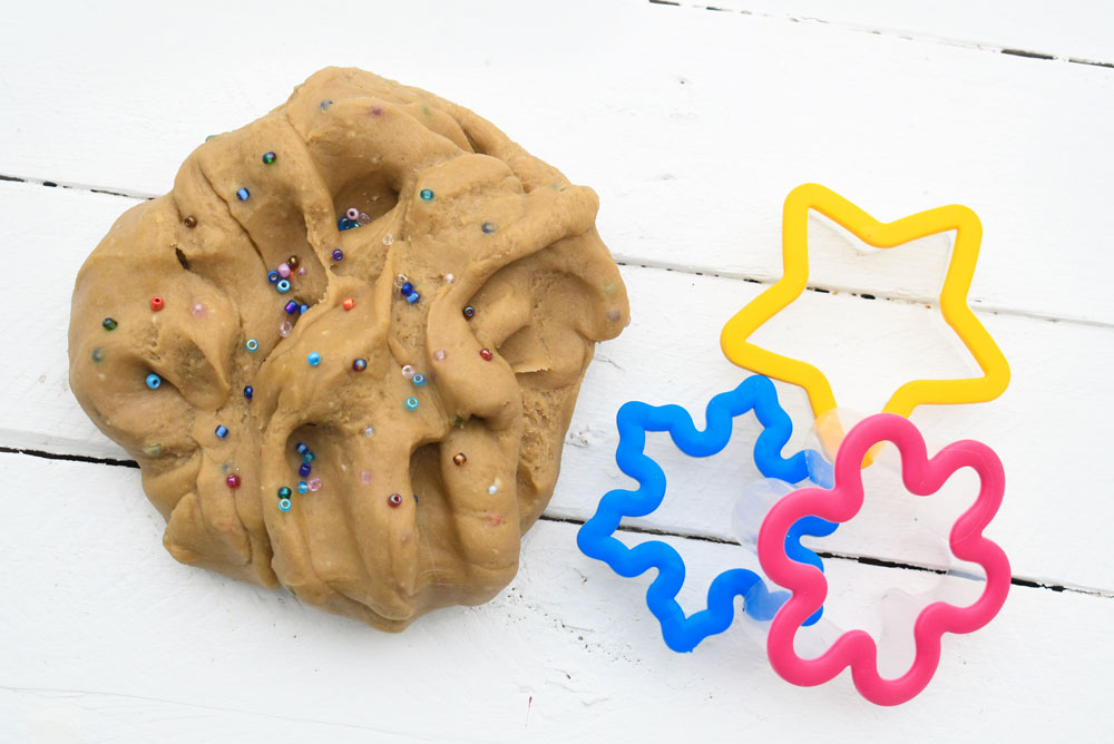 colorful cookie dough playdough recipe for kids