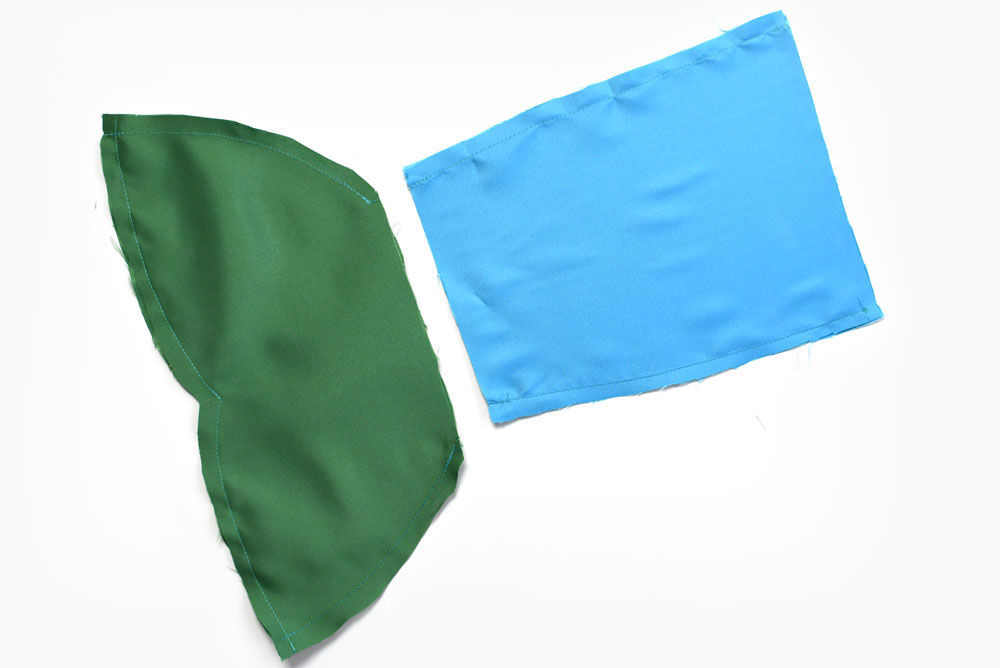 doll mermaid tails cut out the patterns and sew the edge seams