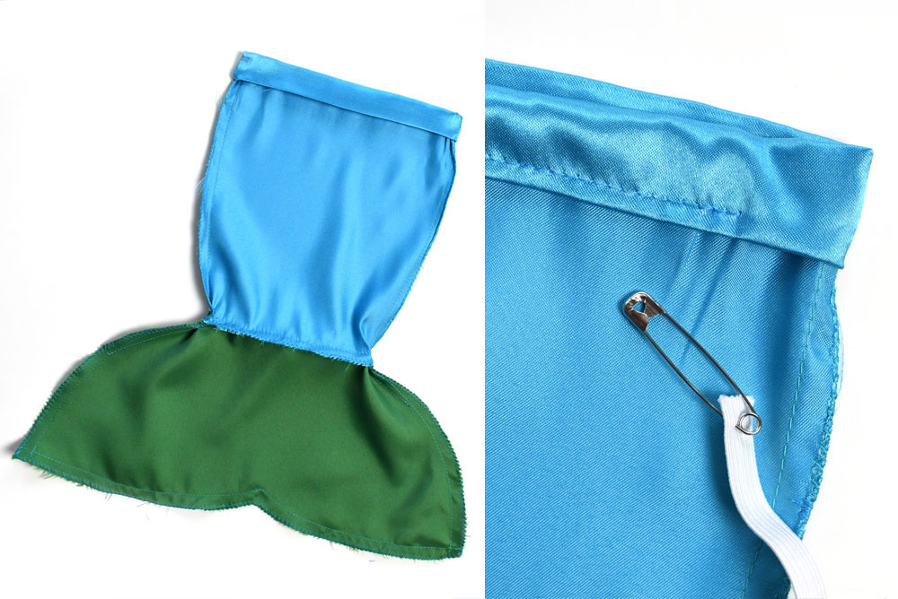 American Girl doll mermaid tails easy sewing project create the waistband