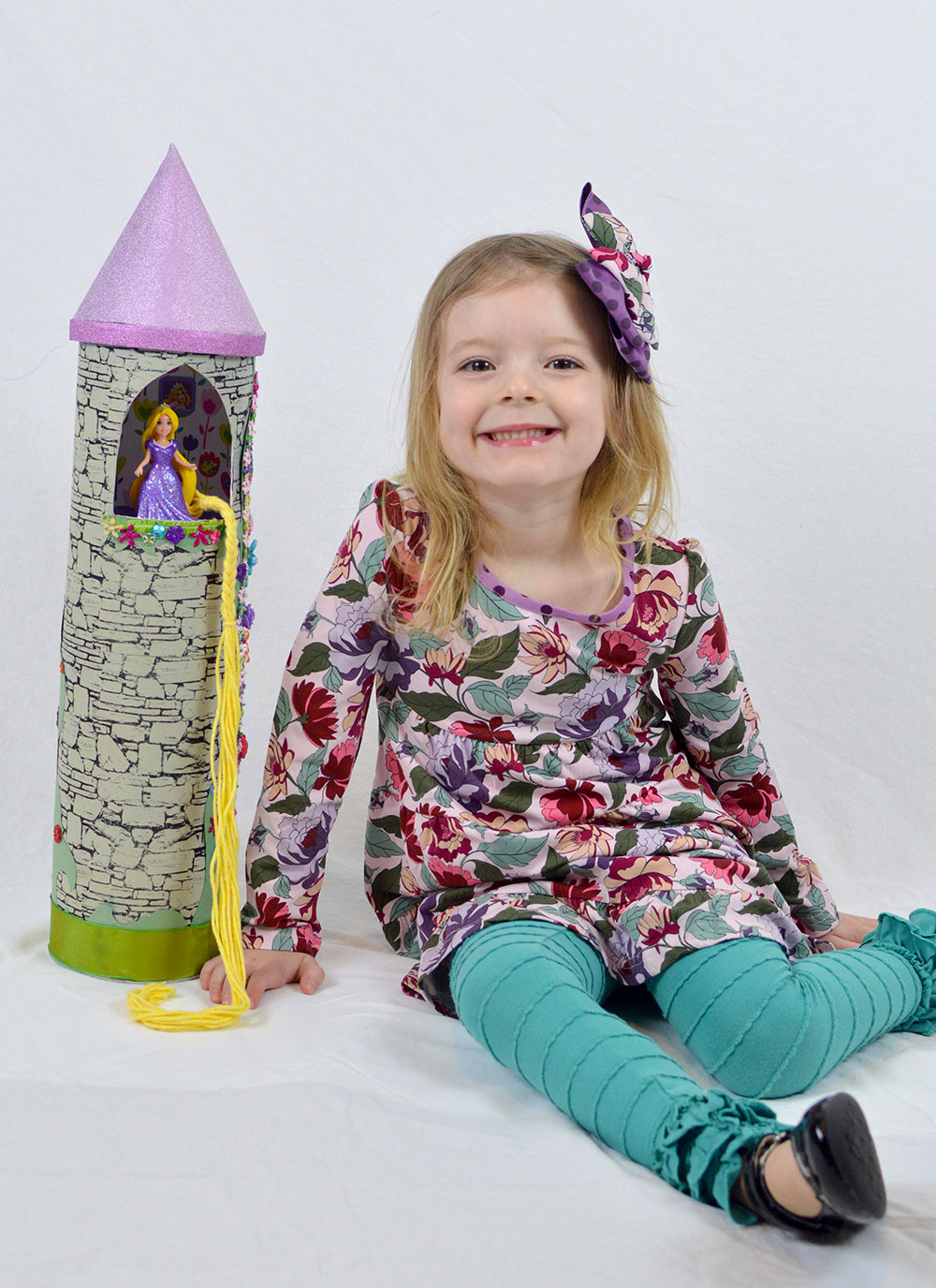 diy Rapunzel princess tower kids craft