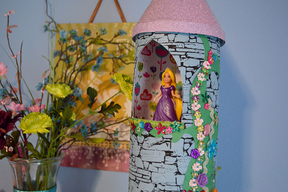 creative Rapunzel tower kids craft
