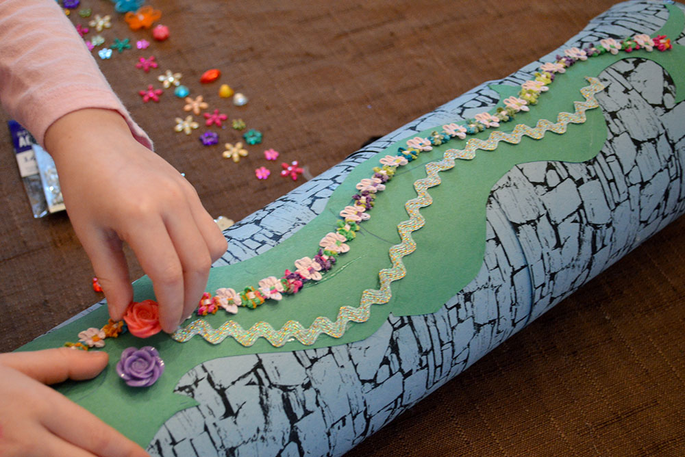 fun kids craft diy Rapunzel princess tower