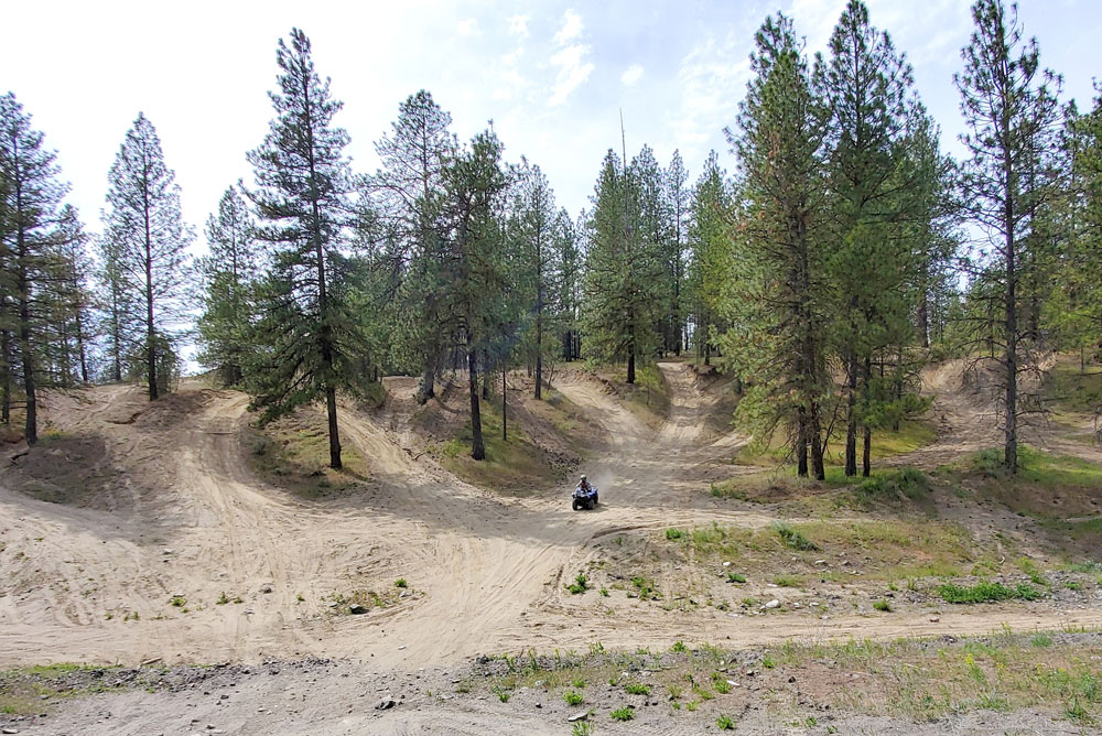 fun dirt trails at the ORV park near Spokane, Washington