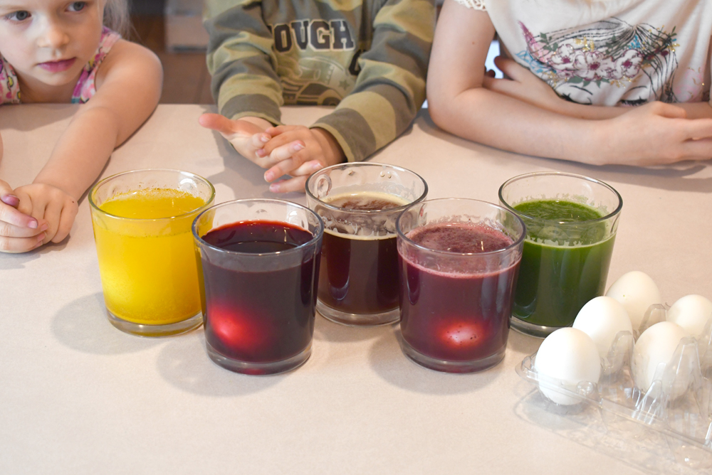 kids science pastel hard boiled eggs homemade dye