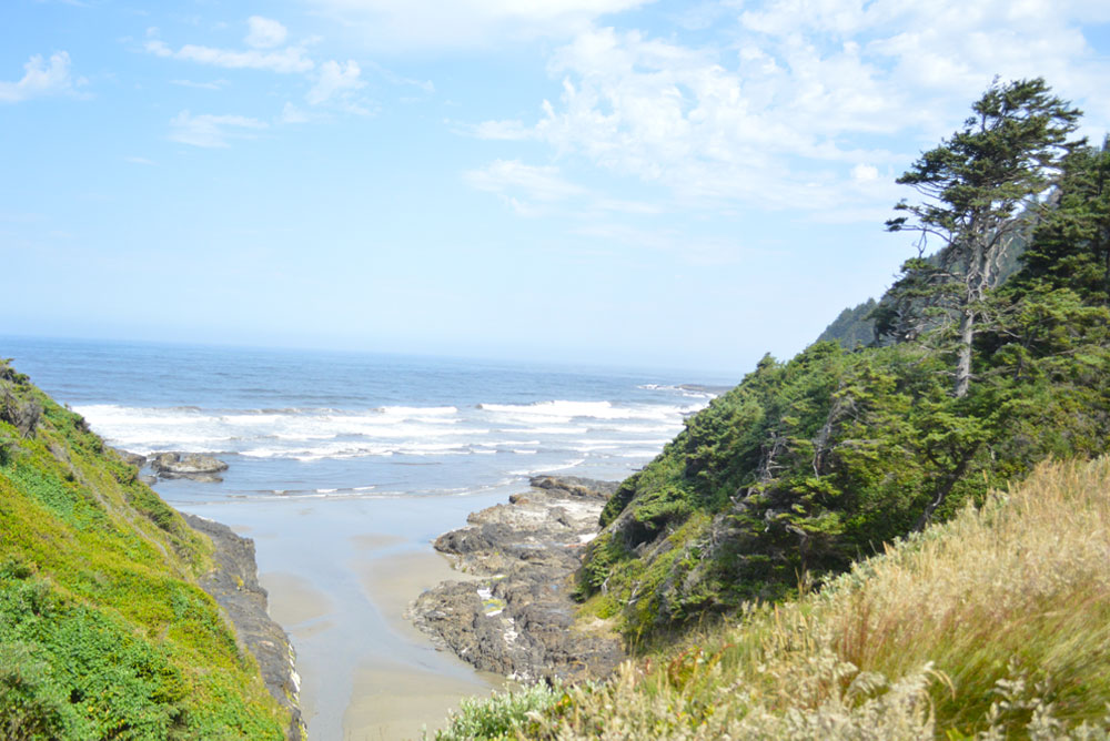 oregon coast beach view exploring with kids