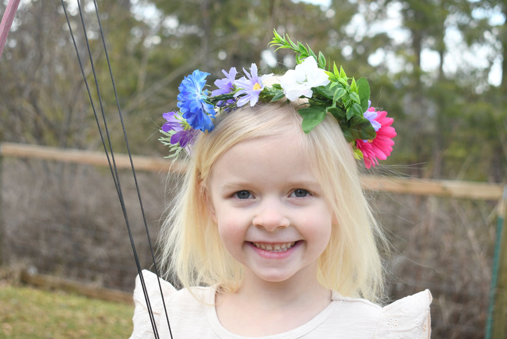 diy flower crown kids hair accessory