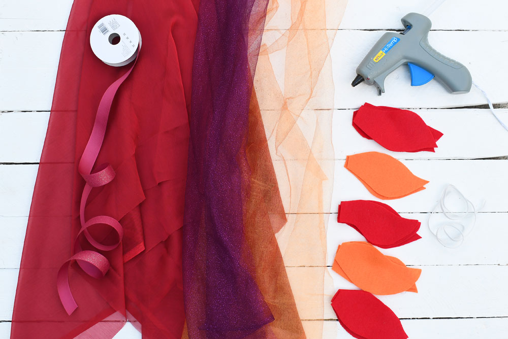no-sew fantasy phoenix kids costume materials