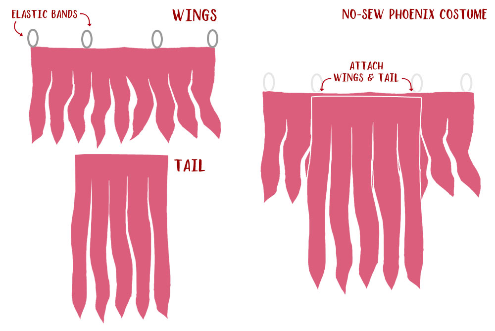 diy kids phoenix costume pattern