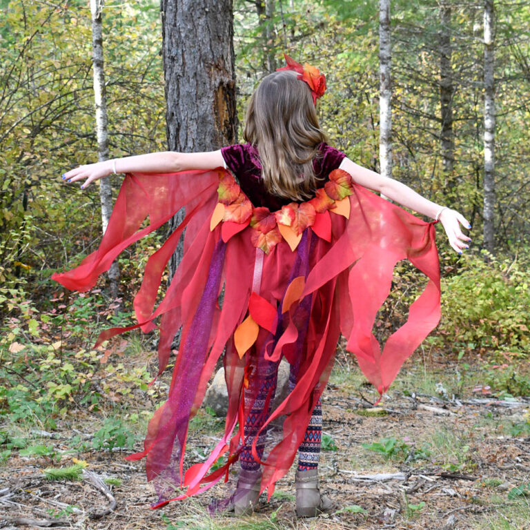 diy phoenix kids costume no sew easy project