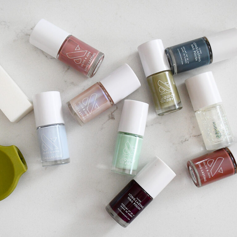 natural nail care Olive and June polish and manicure system