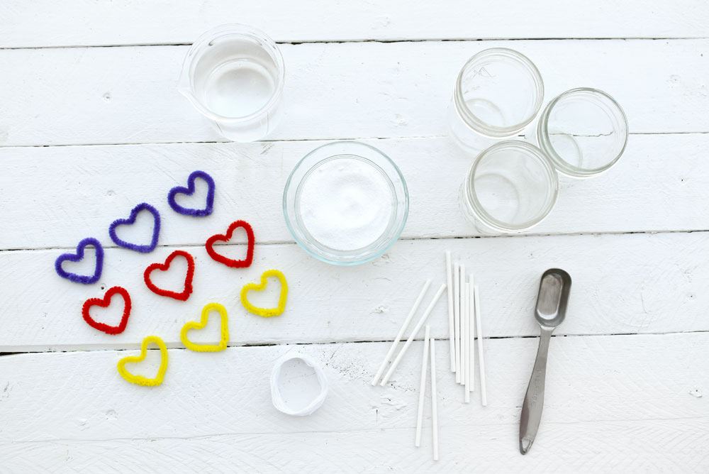 borax crystal hearts kids science supplies
