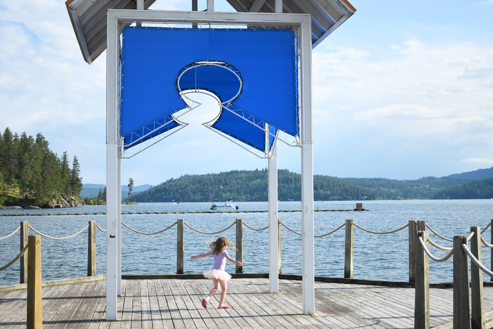 Lake Coeur D'Alene boardwalk marina things to do with kids