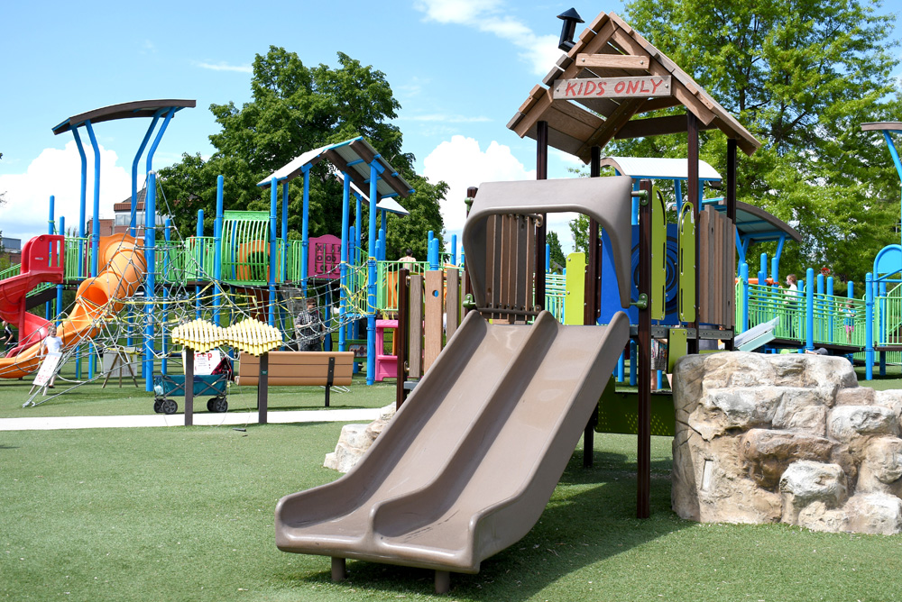 McEuen Park playground kids activities in Coeur d'Alene