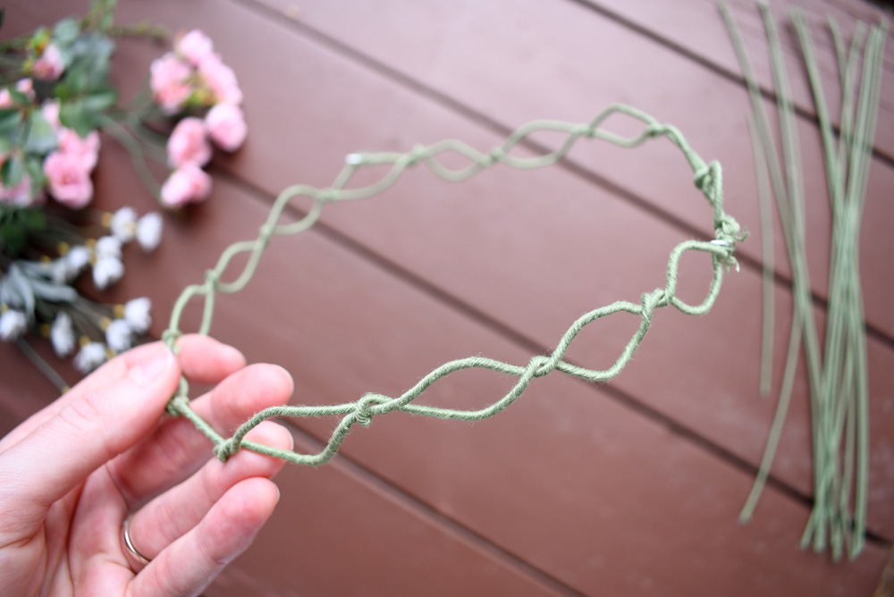 how to make diy flower crowns and woven wire headbands