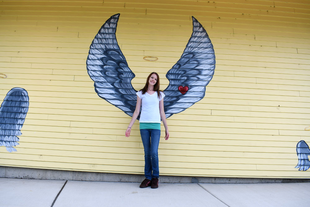 Historic Coeur d'Alene Carousel angel wings Christina Hull