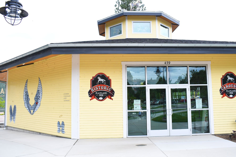 Historic Coeur d'Alene Carousel near Fort Sherman playground