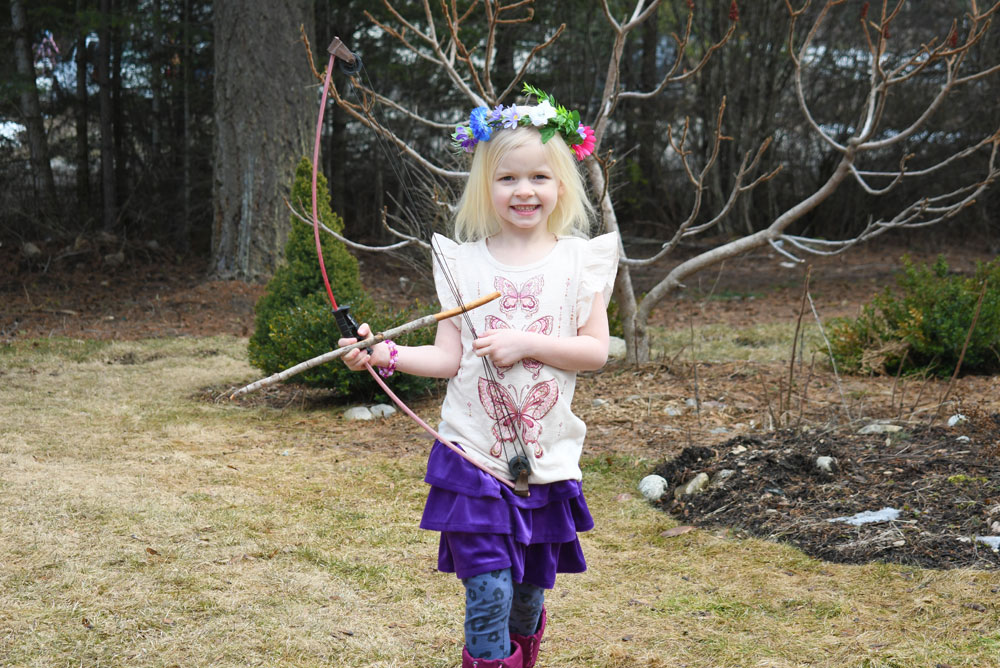 cute DIY flower crown hair accessory for girls