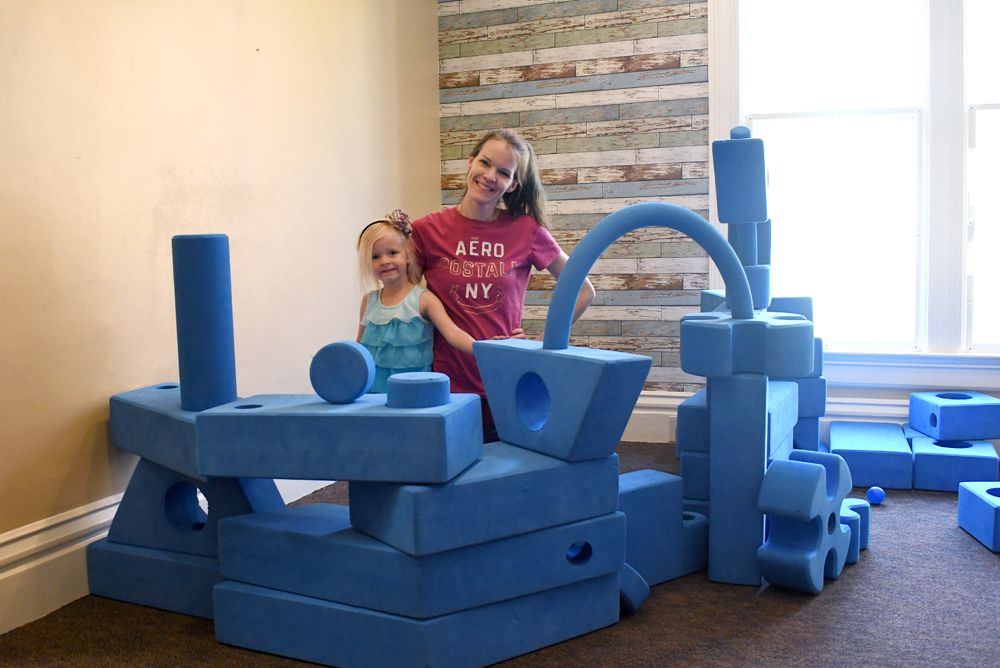 Gilbert House Children's Museum fort building blocks
