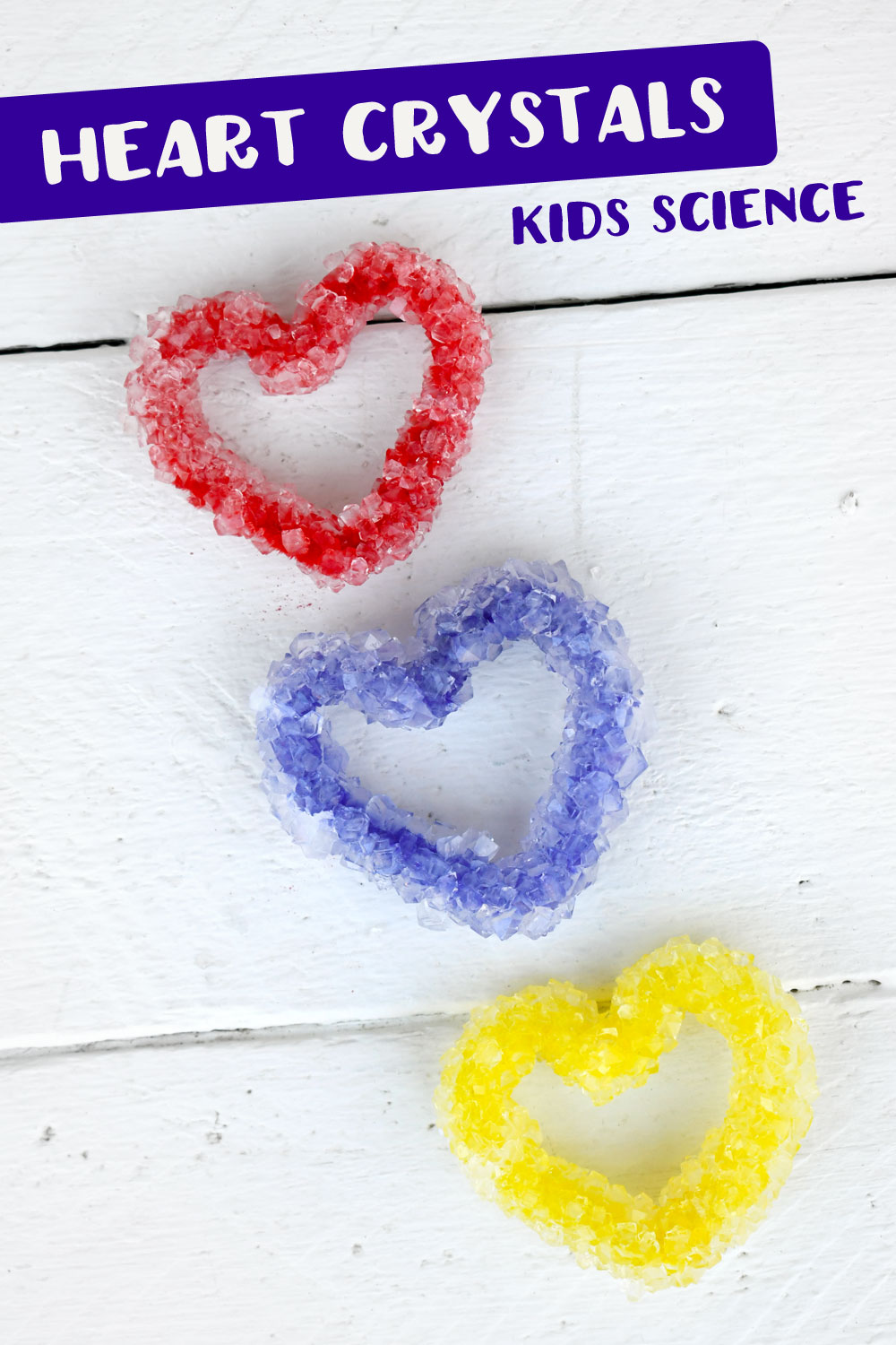 heart crystals using borax kids science