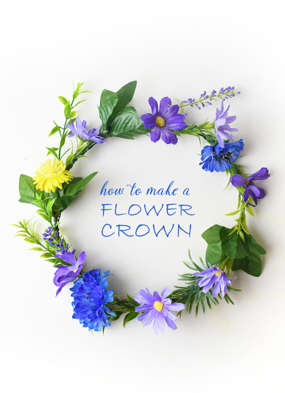 how to make a diy flower crown for kids tutorial