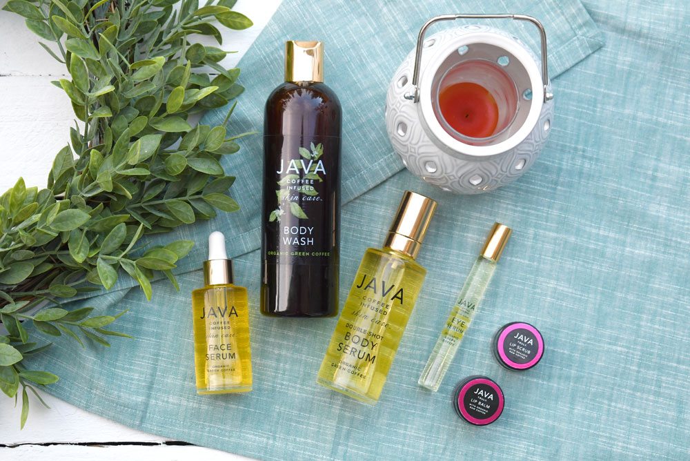 beauty products made with coffee