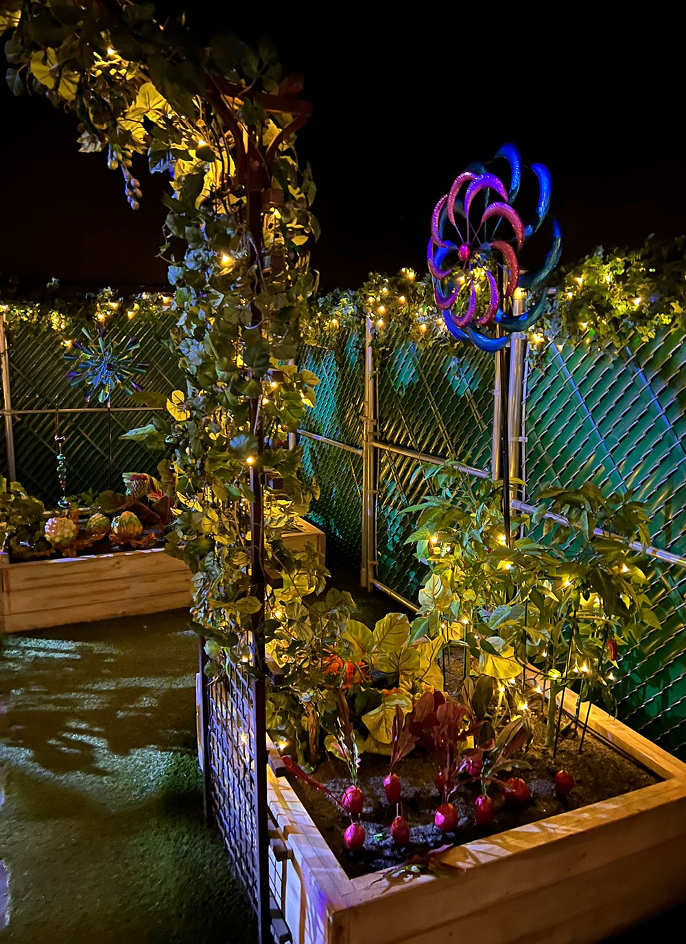 meow wolf vegetable garden visit with kids