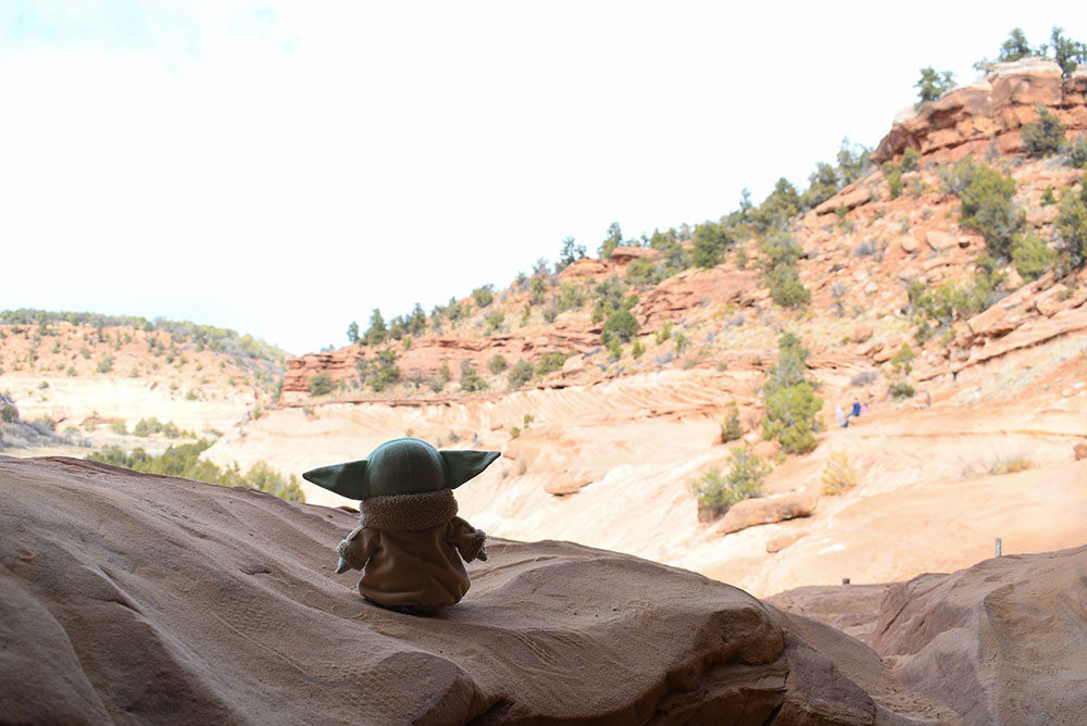 Moqui Caverns baby Yoda