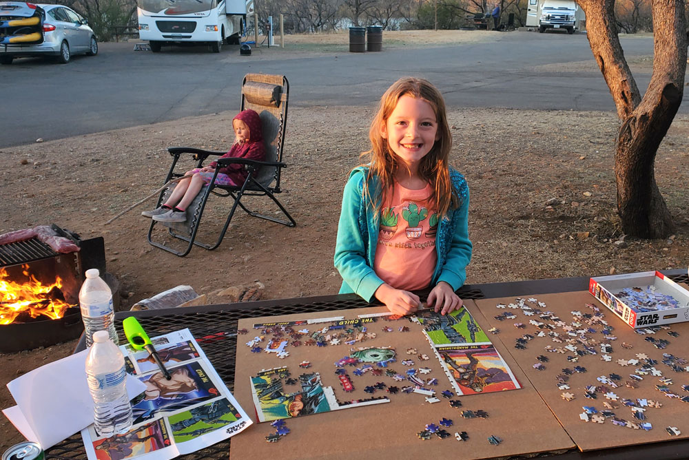 RV camping at Patagonia Lake State Park