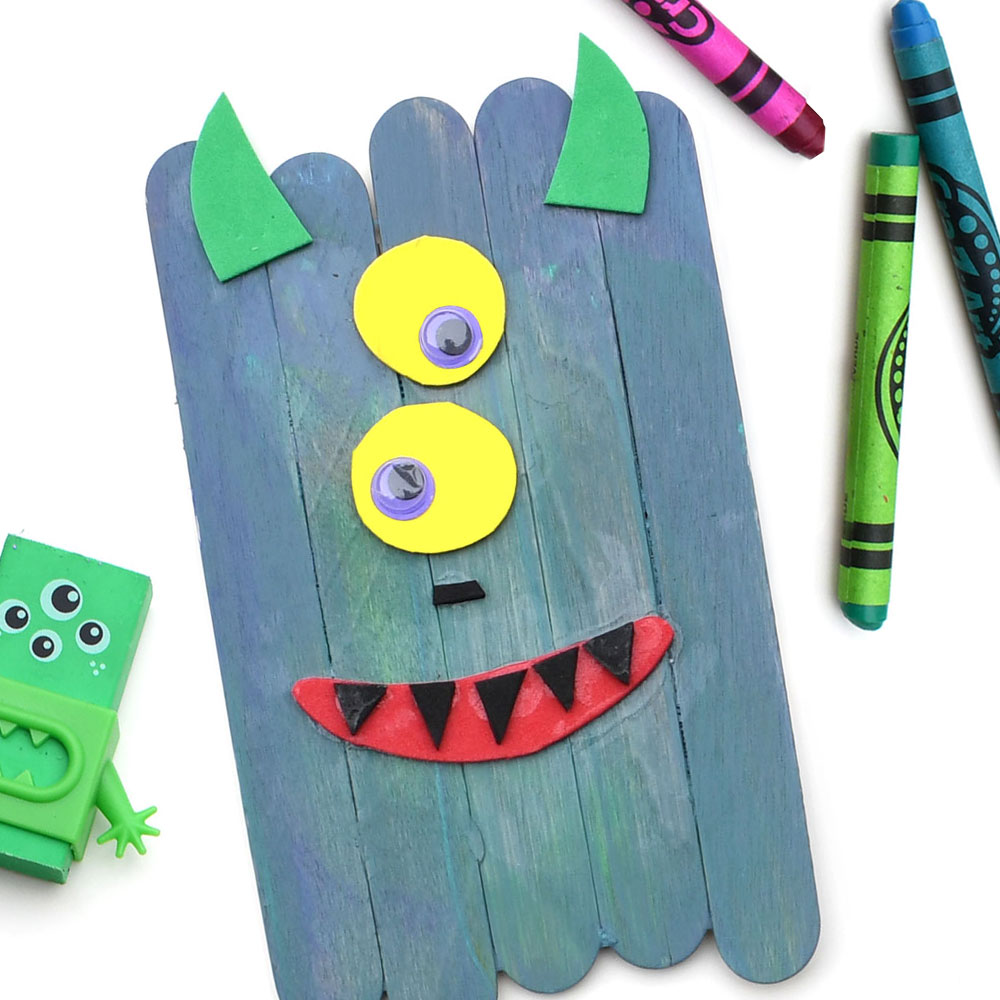 popsicle stick monsters creative kids craft
