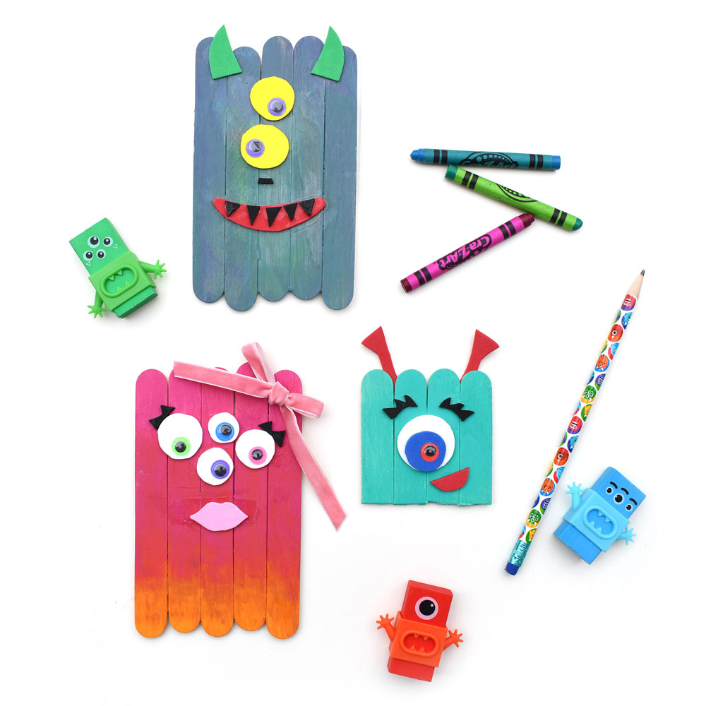  creative popsicle sticks monster kids craft
