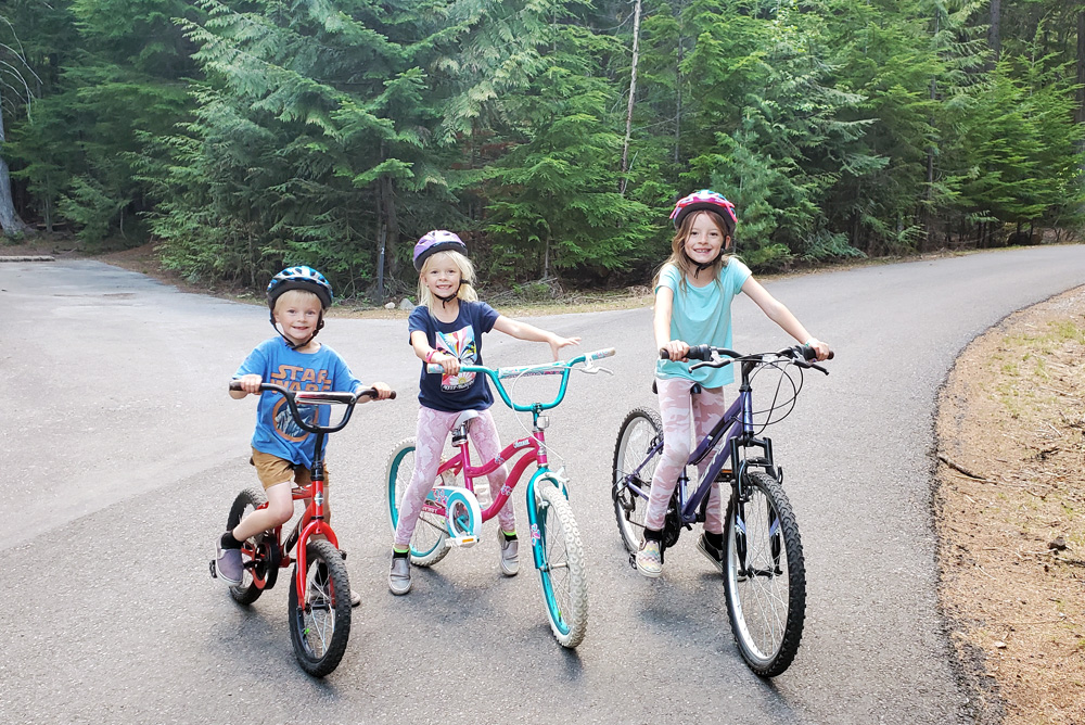 riding bikes camping activities Priest Lake Beaver Creek