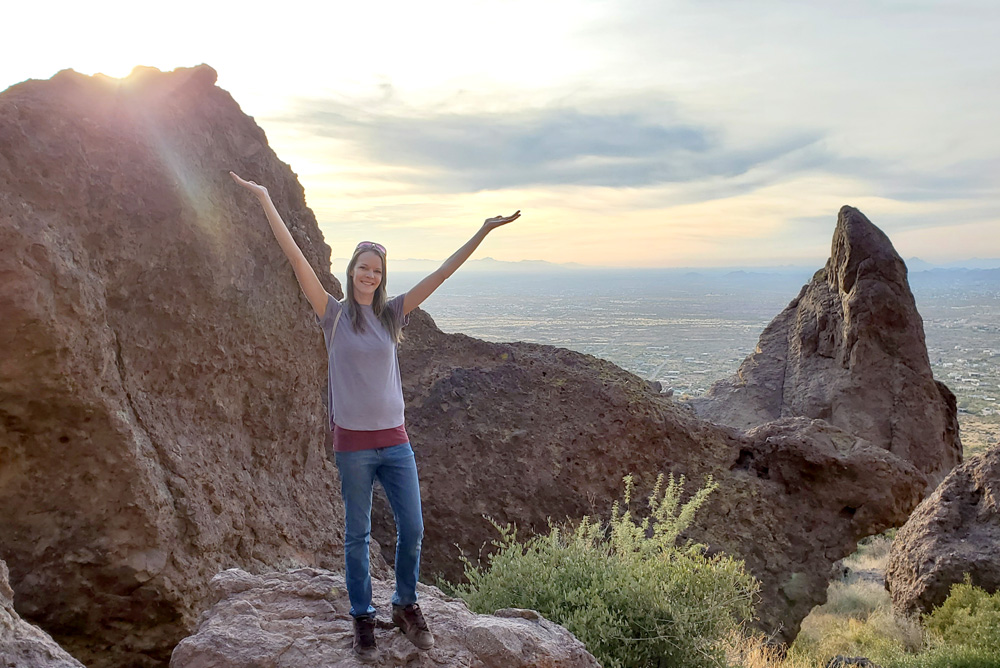 Siphon Draw trail in Lost Dutchman State Park near Phoenix, Arizona
