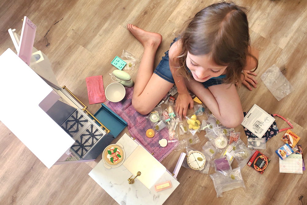 American Girl doll kitchen unboxing and review cooking supplies