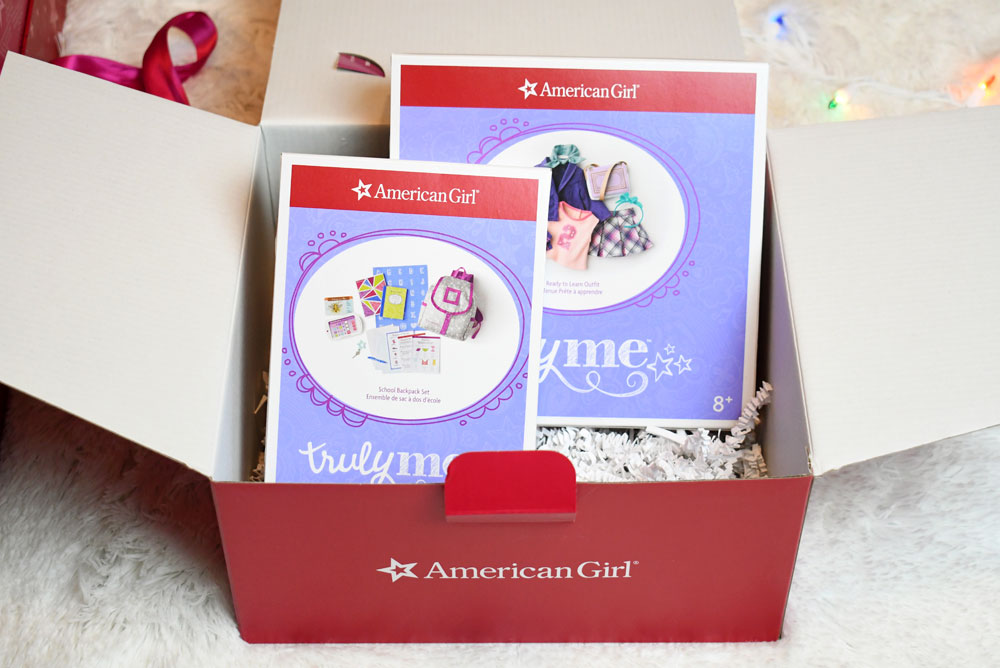 American Girl gift box curiosity play pack: school
