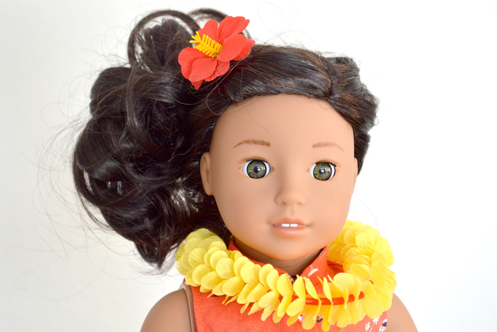 AG doll Nanea Mitchell brown hair and eyes