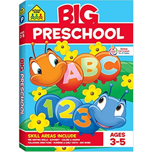 Big Preschool Workbook for kids ages 3 and 4