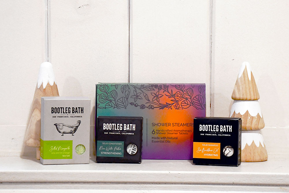 bootleg bath shower steamers and shampoo bars