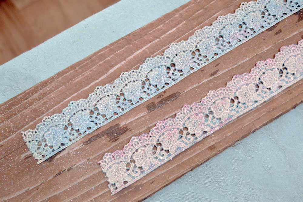 mod podge DIY lace princess crowns