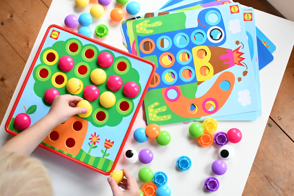 ALEX discover button art preschool activity set