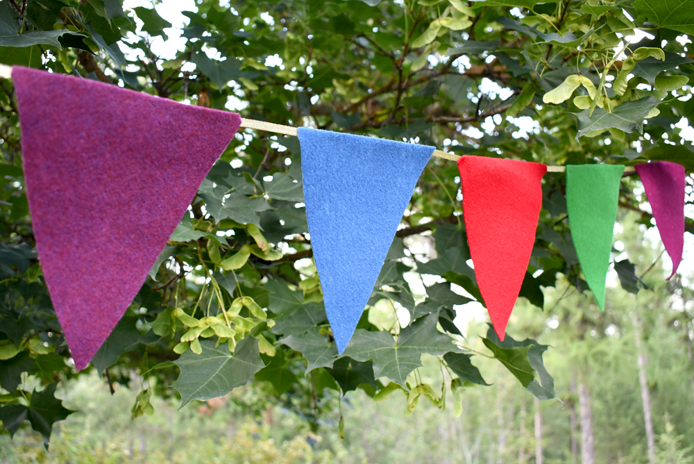 felt pennant banner indoor or outdoor decor