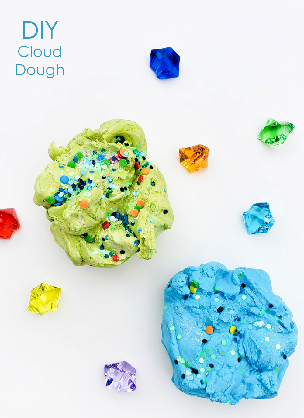 how to make sensory cloud dough for kids hair conditioner and cornstarch