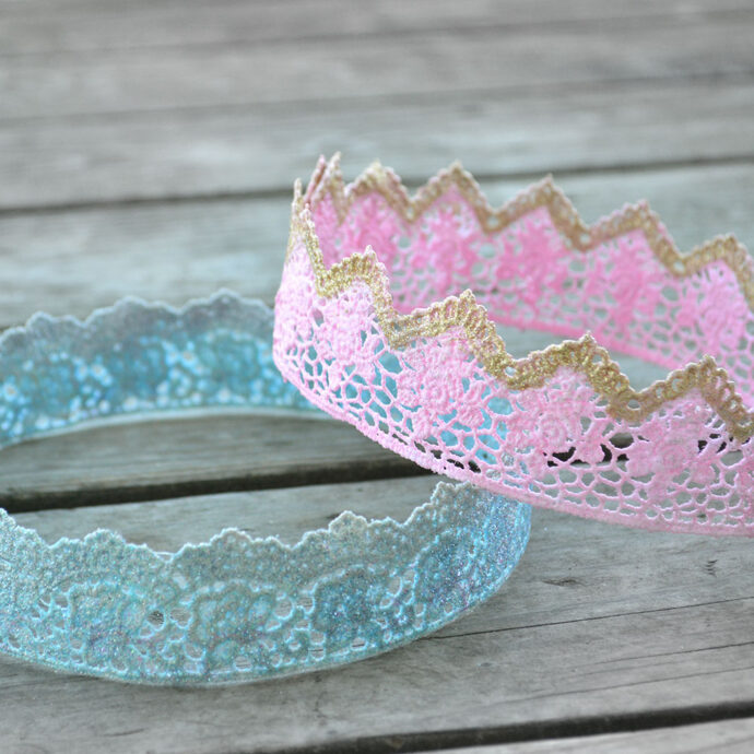DIY Lace Princess Crowns