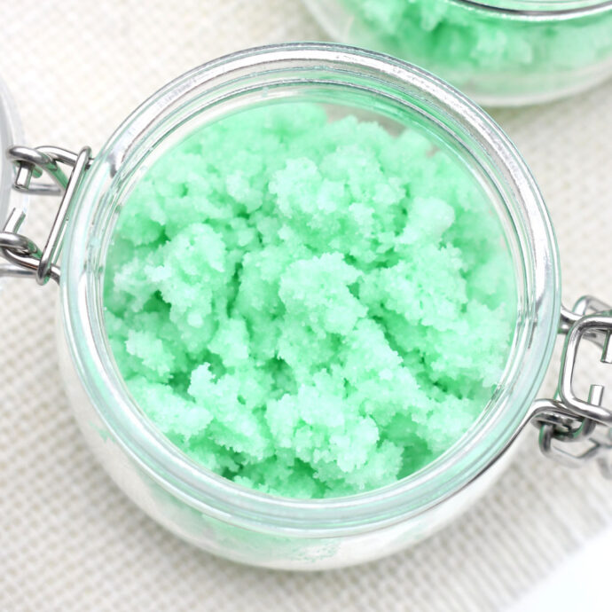 Homemade Mint Sugar Scrub