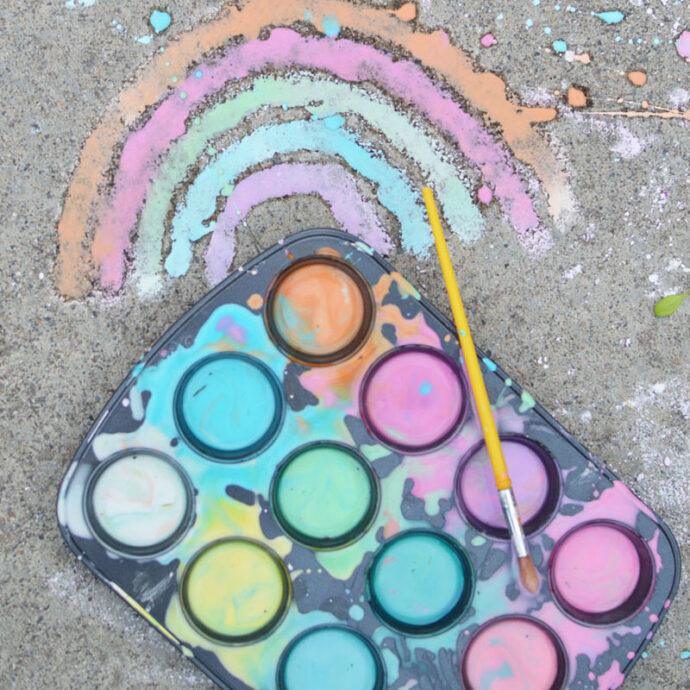Homemade Sidewalk Chalk Paint