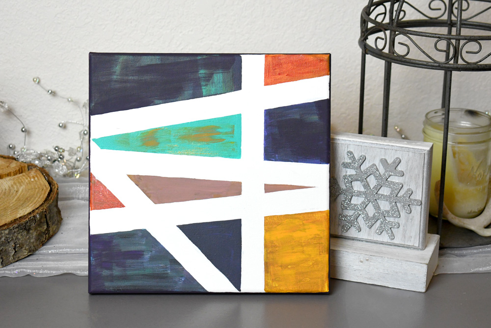 homeschool project kids tape painting art