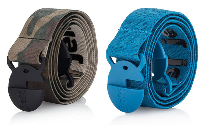 Jelt belts made from recycled water bottles gift idea