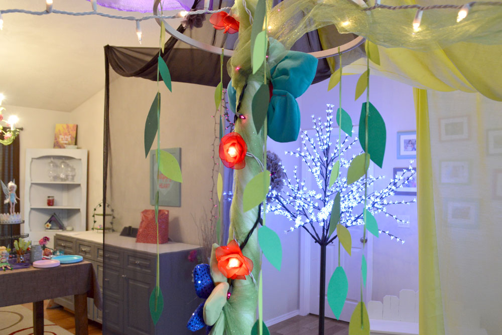 kids party flower themed decorations