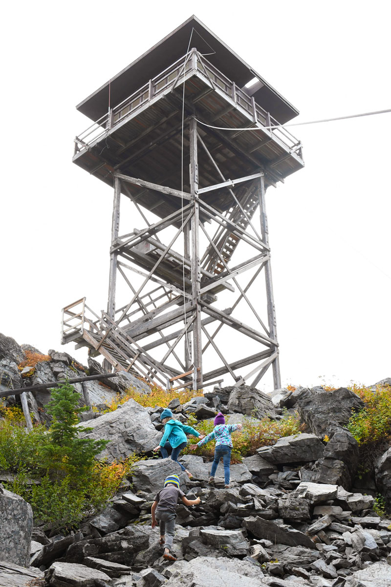 40 foot tall Up Up Lookout in Montana
